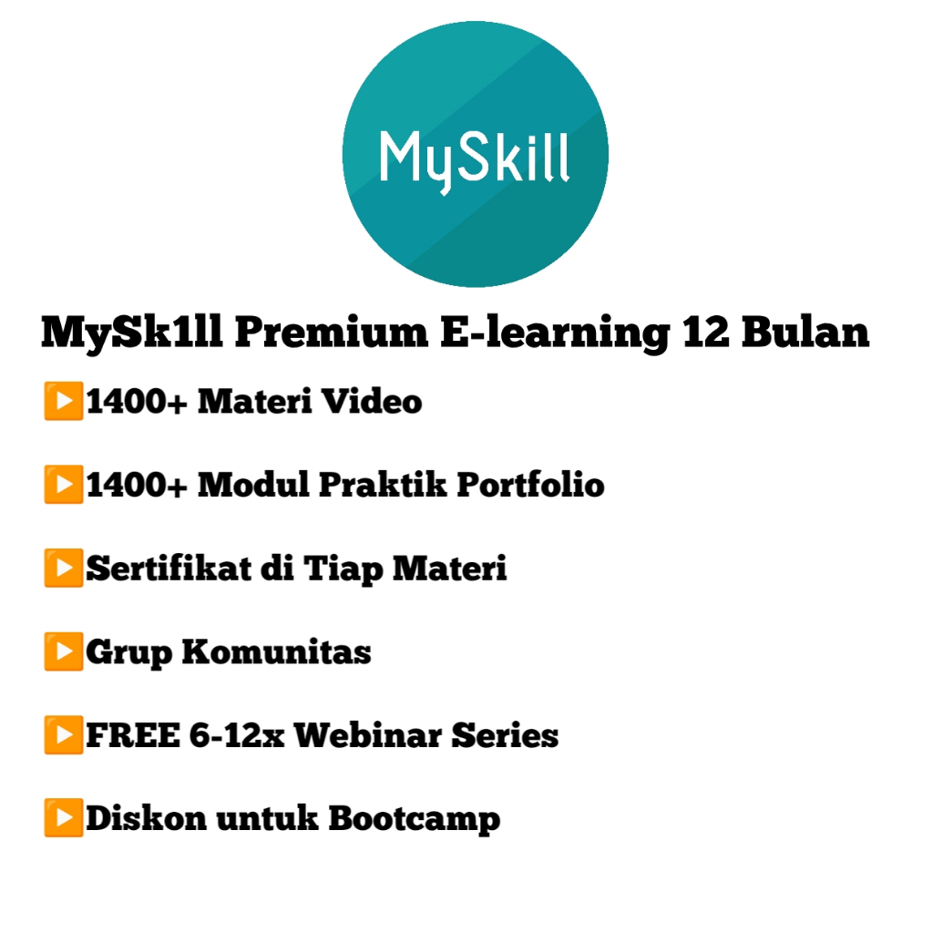 Myskill Premium Private 1 Tahun 12 Bulan 6 Bulan 1 Bulan Mysk1ll Premium akun myskill premium e-lear