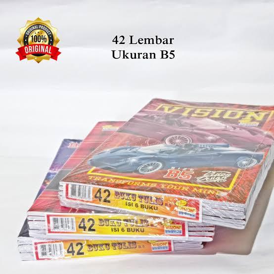 

BUKU Tulis BOXY 42 BY VISION PER PCS