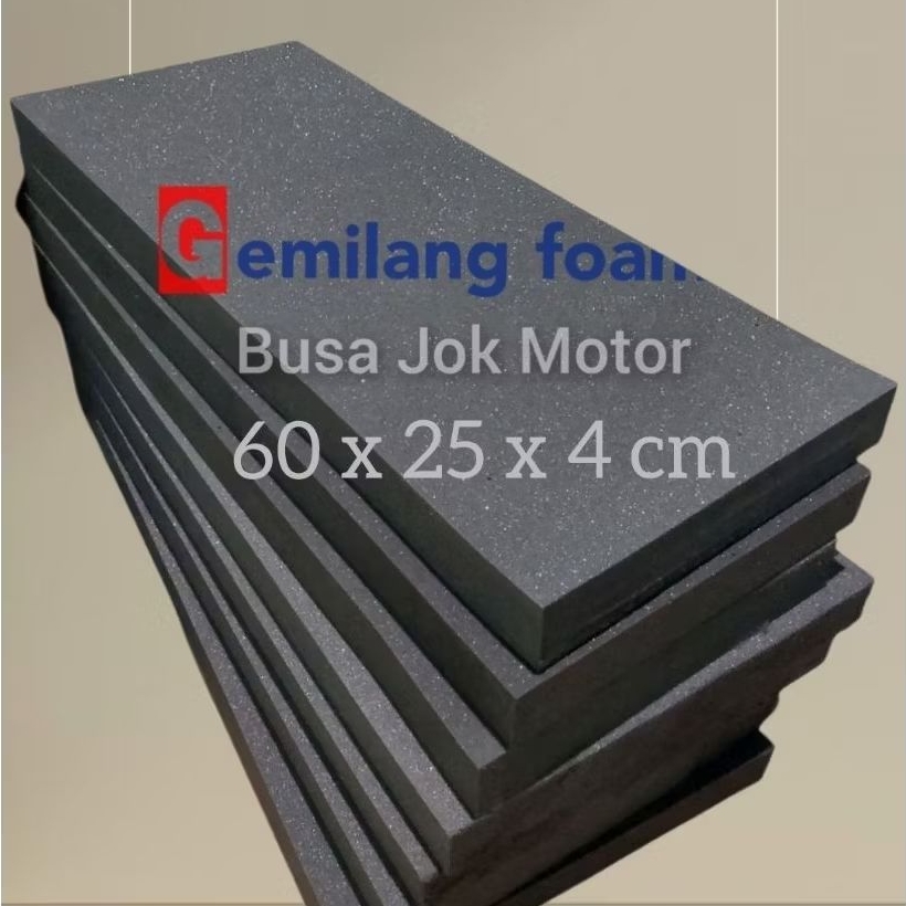 Spon Busa Jok Motor Lembaran Ukuran 60x25 cm Tebal 4cm