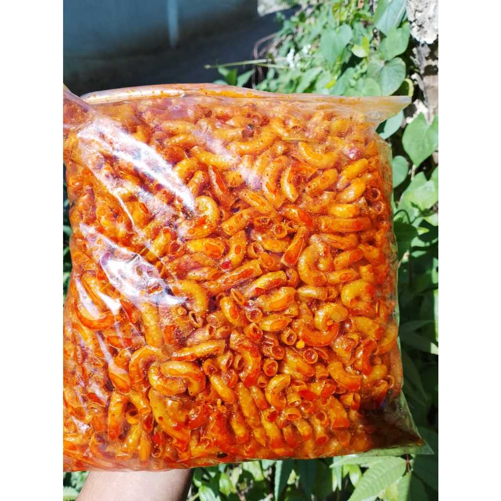 

Makaroni cikruh bantat pedas daun jeruk kemasan 500gram