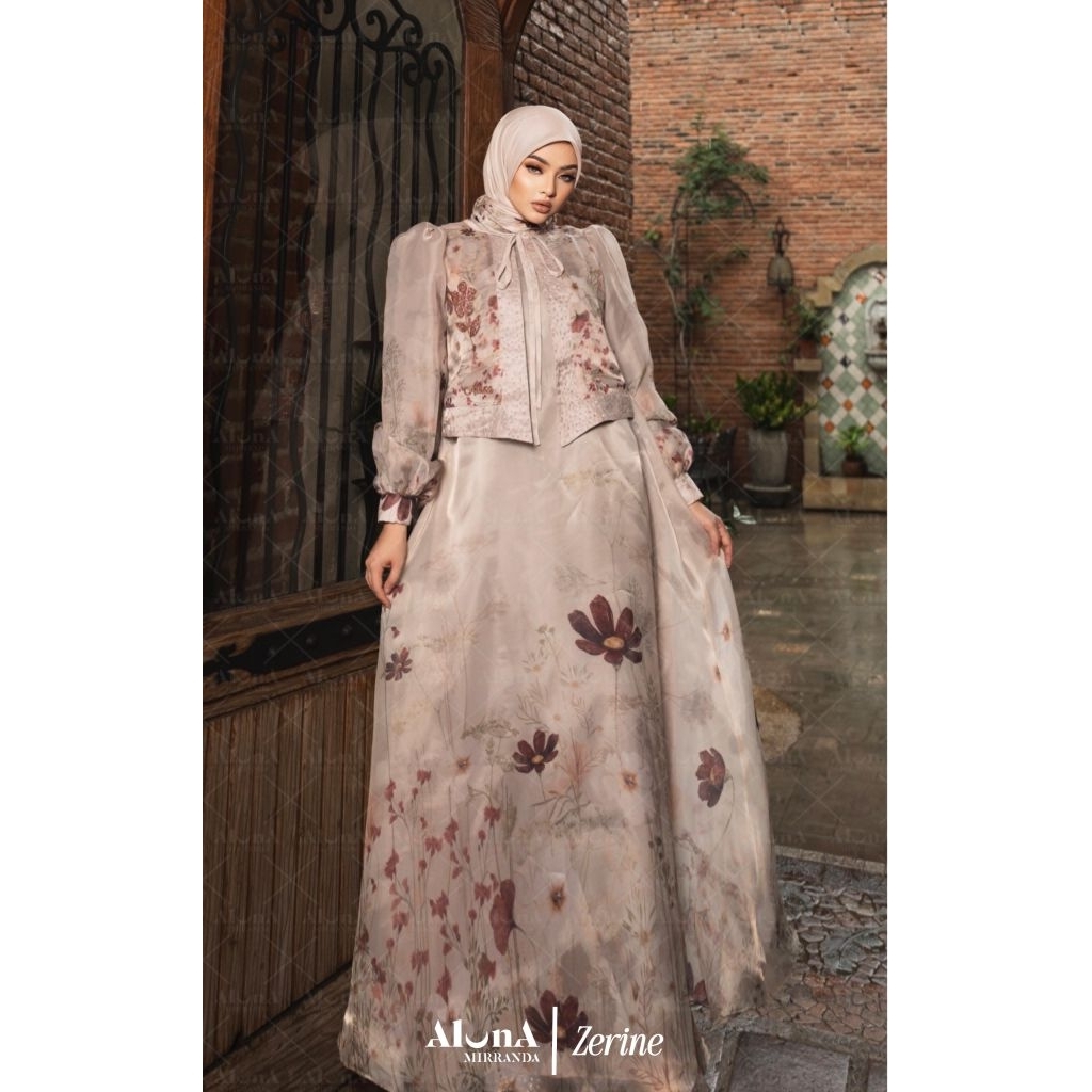Zerine dress set voal original Aluna mirranda