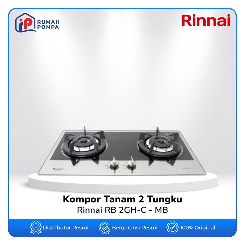 Kompor Tanam 2 Tungku Rinnai RB 2GH-C