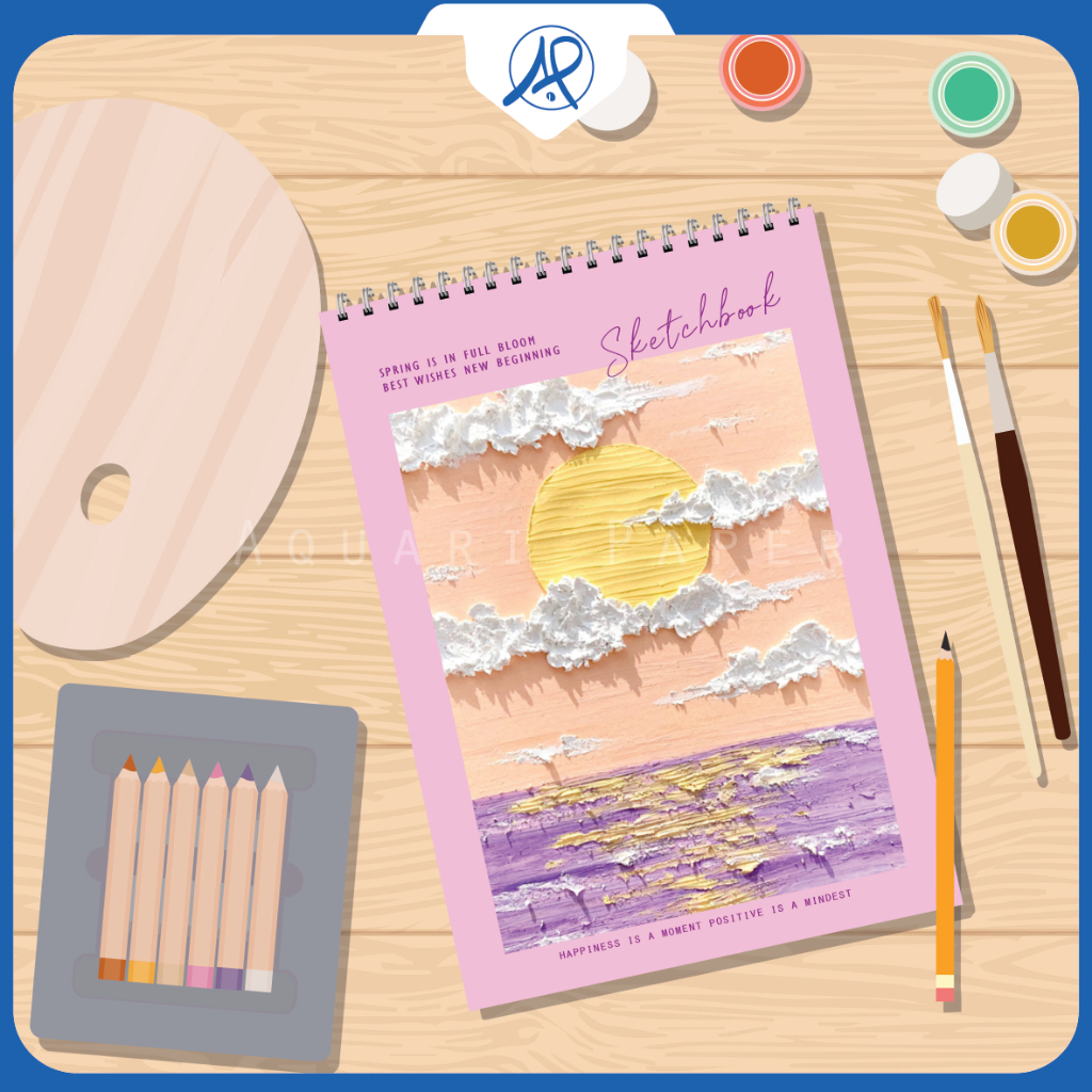 

[TERBARU] Sketchbook A4 Buku Sketsa Vertikal Jilid Spiral 45 Lembar / 90 Halaman