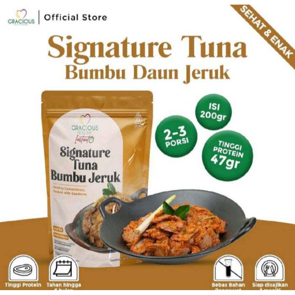 

Gracious healthy instant makanan sehat siap saji/ makanan lauk pauk instant