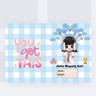 

Sampul Buku Costum Estetik Ukuran 25x36 cm Bahan Art paper 120 gsm Custom Gambar