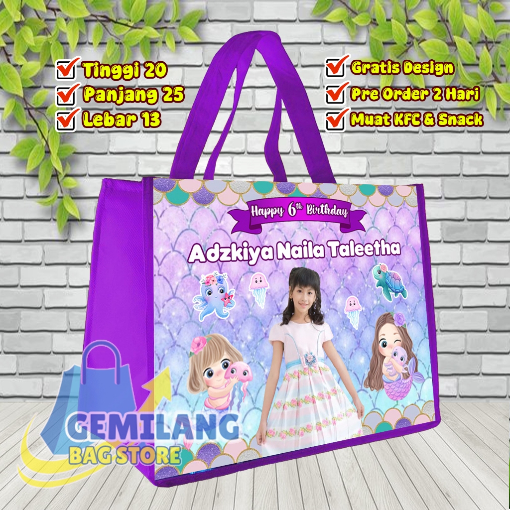 

Tas Ulang Tahun Anak Terlaris/Tas Ultah Landscape T 20cm X P 25cm X L 13cm Muat Kotak KFC/Tas Ultah/Tas Ultah Custom Nama Dan Foto/Tas Ultah Murah/Goodie Bag/Goodie Bag Custom/Goodie Bag Bisa Tambah Poto Dan Nama/Tas Souvenir Ultah/Tas Hampers