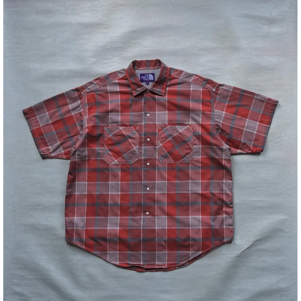 The North Face Purple Label Open Collar H/S Shirt Orange