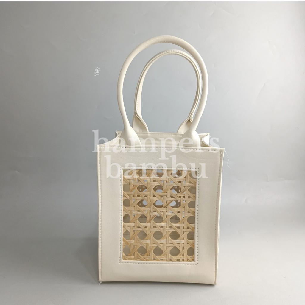 Tas Anyaman Mendong Etnik / Tas Mendong Anyaman Bambu / Tas Hampers Mendong