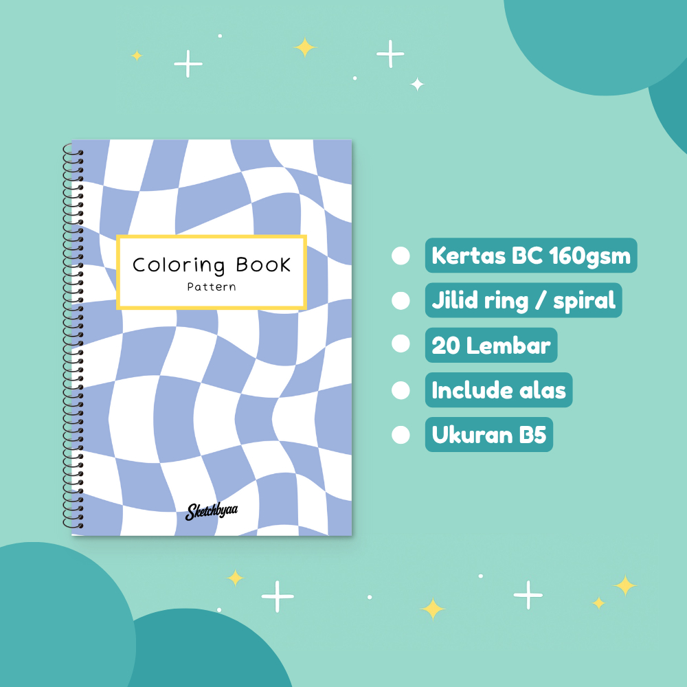 

Coloring Book - Buku Mewarnai Motif Pattern (Untuk Dewasa / Remaja atau Anak)