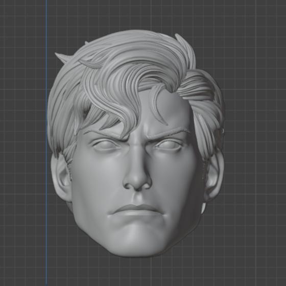 Headsculpt HS Kepala Superman New 52 Ryo Saeba City Hunter Muff Toys Notaman Shf NWToys Vtoys Romank