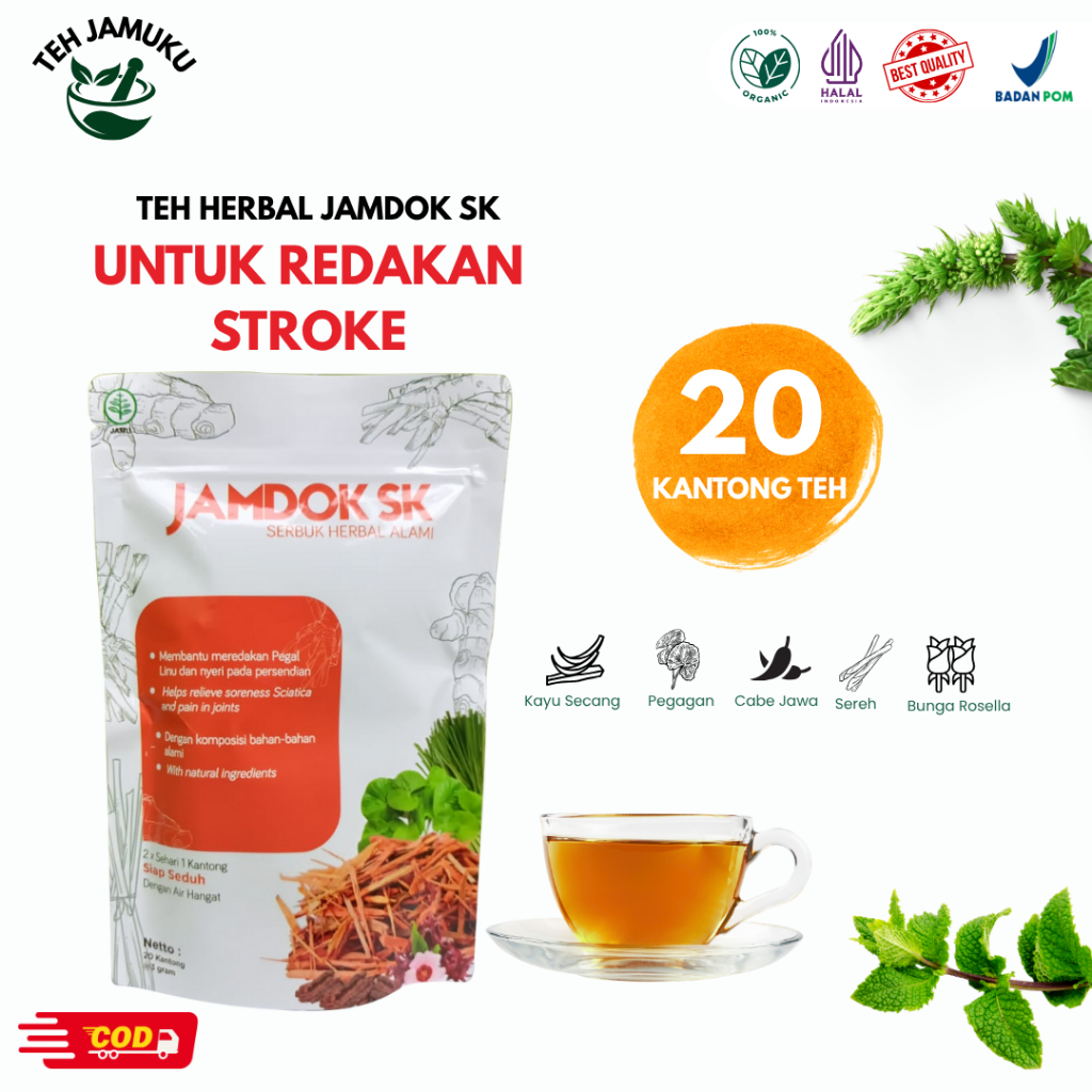 

Obat Stroke Herbal – Teh Celup Jamdok SK 20 Kantong – BPOM & Halal
