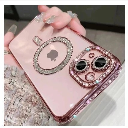 [ Case Magsafe iPhone 13 / 13 pro / 13 pro max ] Premium Case Luxury Magsafe Glitter Bling Transapar