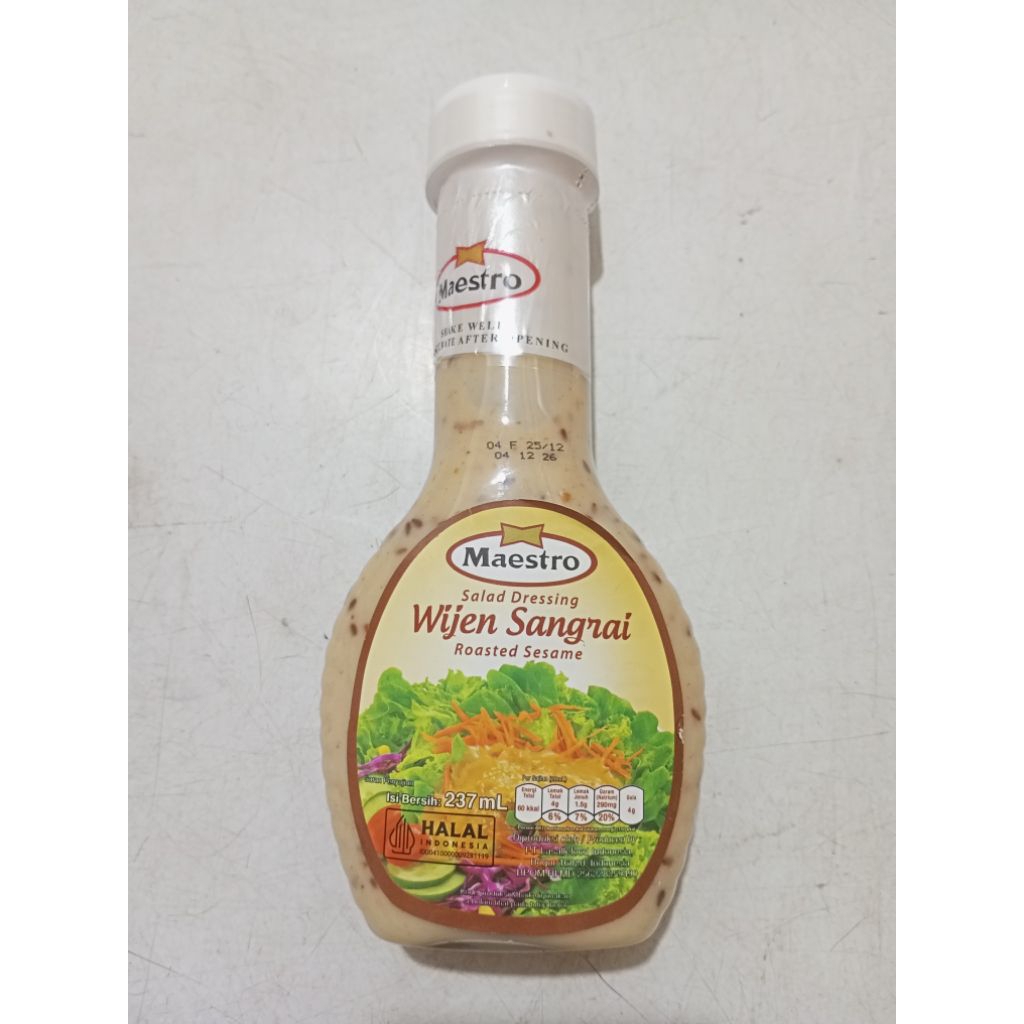 

Maestro Wijen Sangrai/ salad dresing sesame 237ml