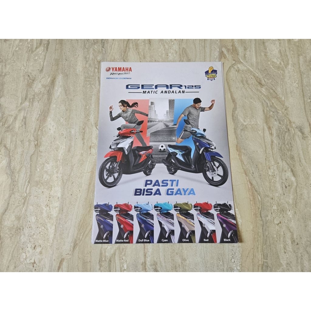 brosur katalog motor yamaha gear 125 2024 leaflet