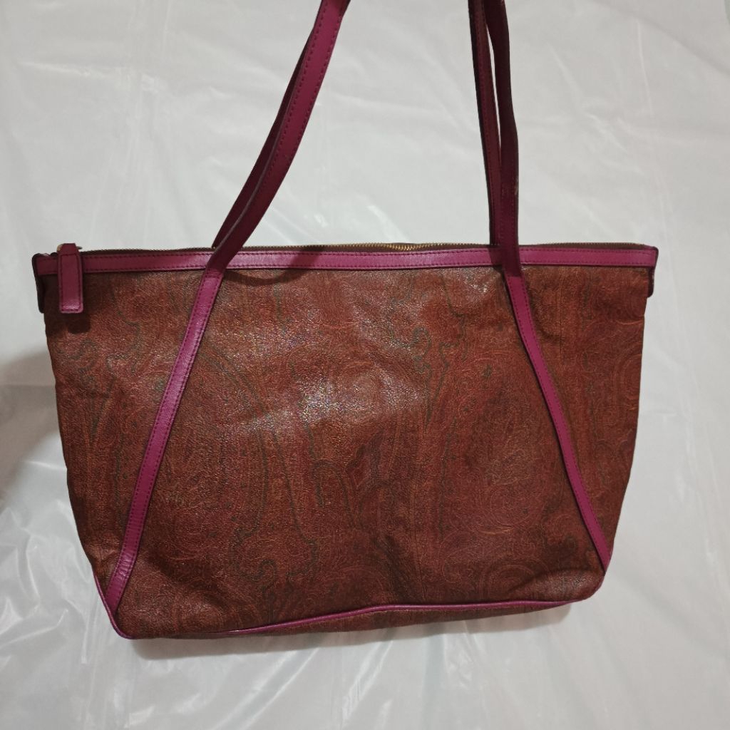 BACA DESC Tote Bag Kulit Asli Kulas Etro Paisley HARGA 200