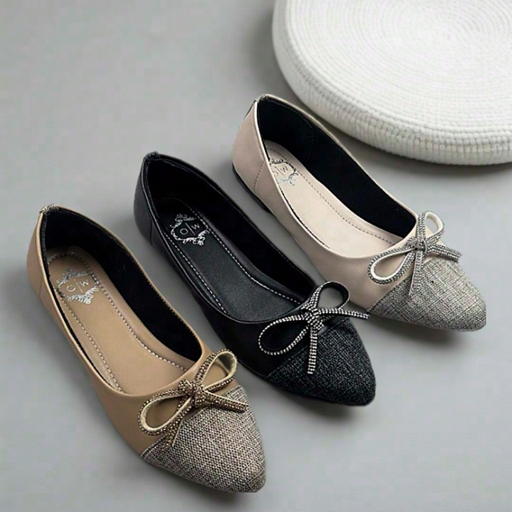 Faduzzi Sepatu Flatshoes Kerja sol karet VIKARI