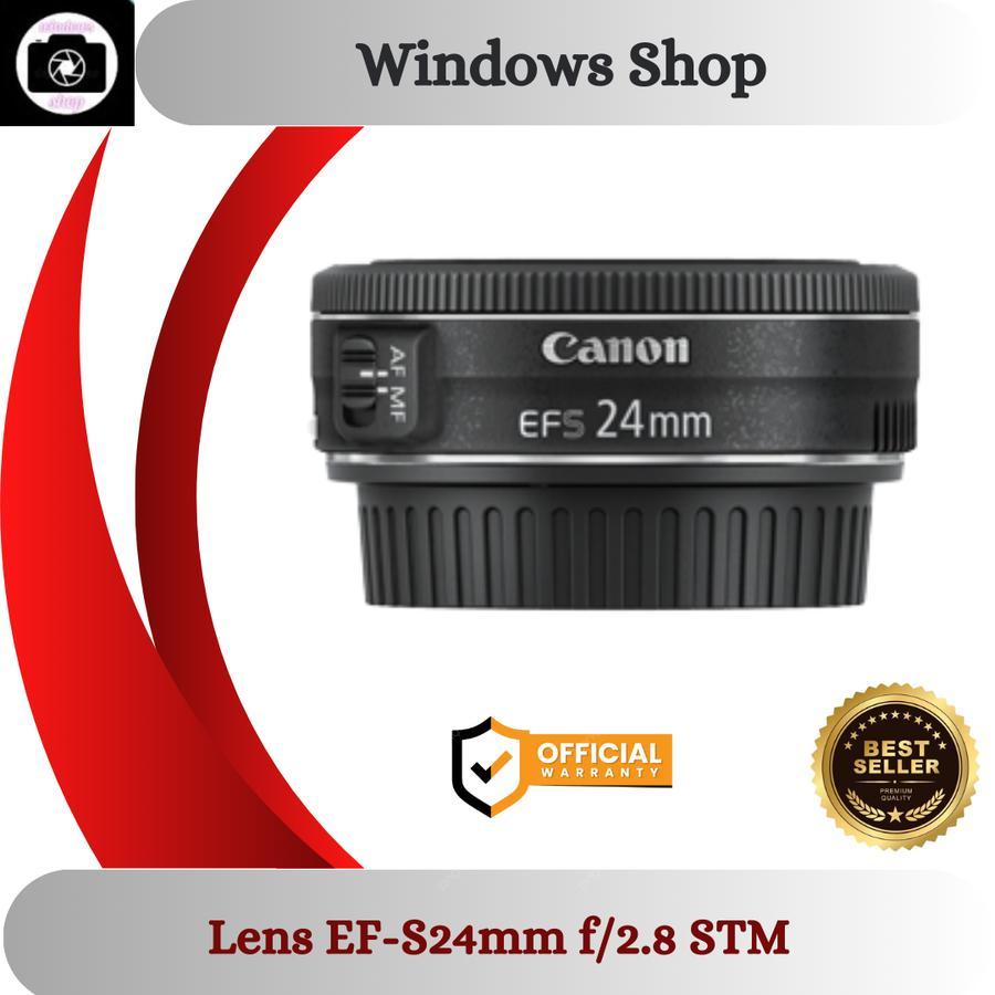 Lens EF-S 24mm F/2.8 STM Resmi / Lensa Canon / Lensa Kamera / Lensa Camera / Lensa Canon
