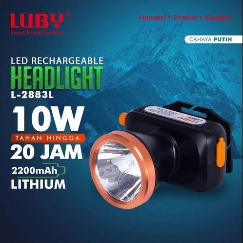 Senter Cas Kepala Luby L-2883L 10 Watt Headlamp L2883L Headlight / Senter Kepala Luby