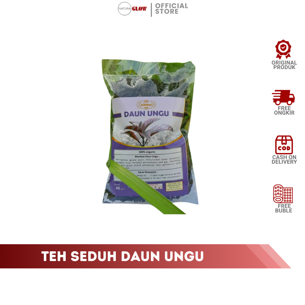 

TEH SEDUH DAUN UNGU – daun ungu kering 40 gram | bantu atasi ambeien & sembelit