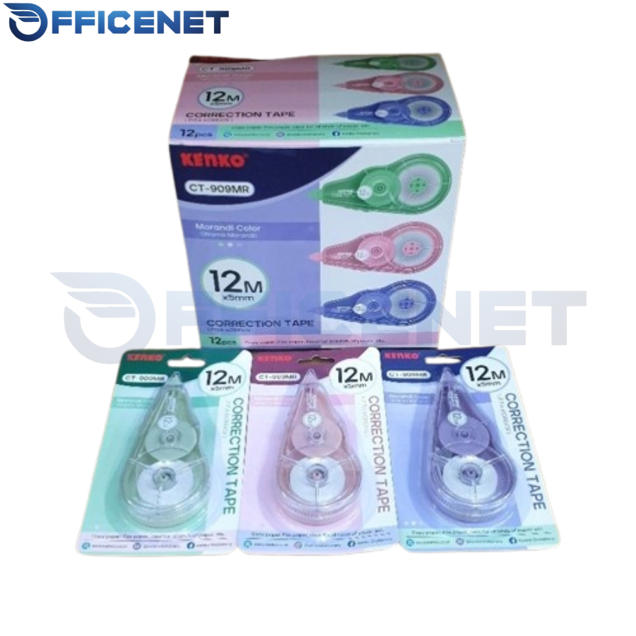 

12 PCS KENKO CT 909 MR 5MMX12M TIP X KERTAS CORRECTIONTSPE TIPEX