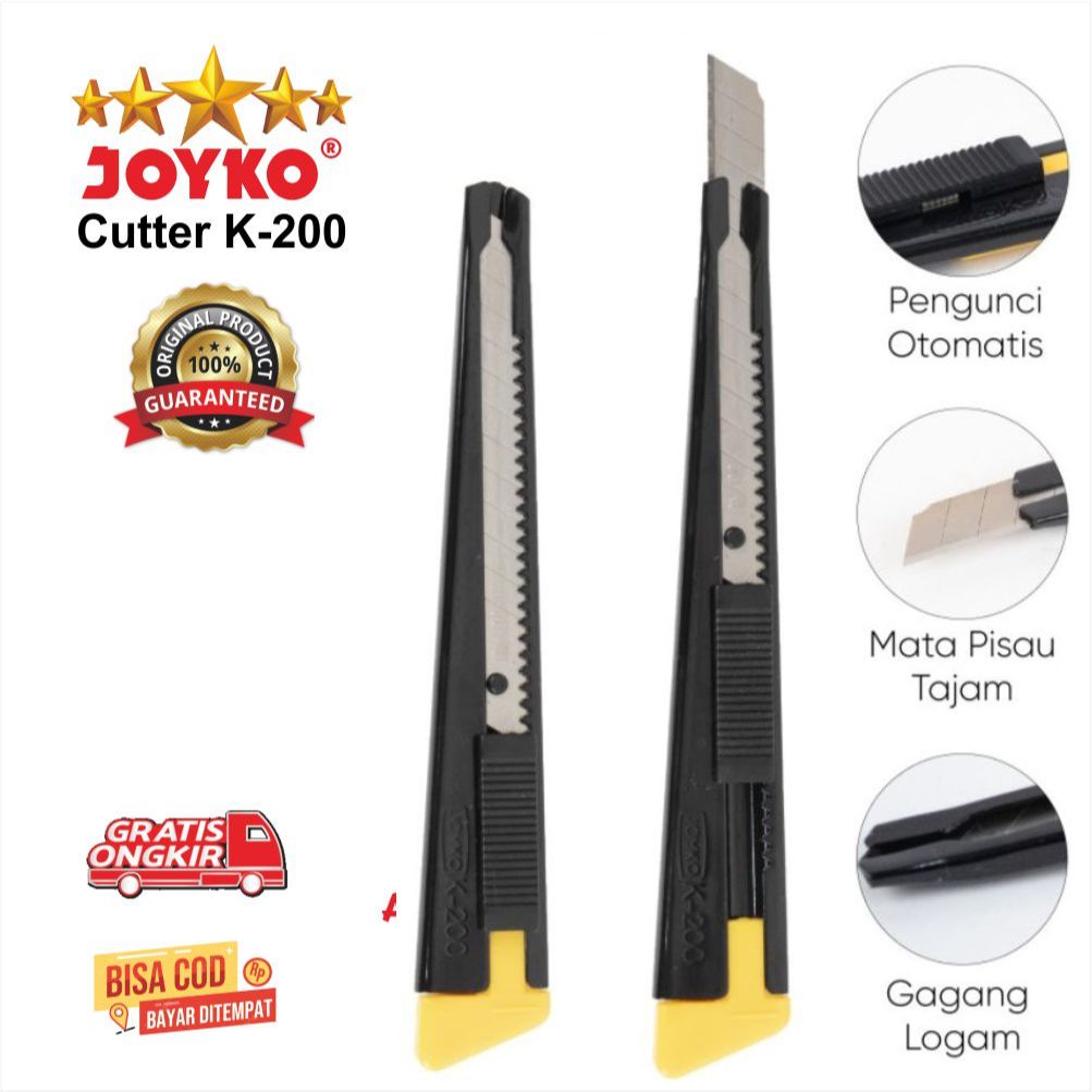 

Joyko K-200 Cutter: Essential Pemotong for School Supplies cutter joyko , cuter kecil joyko