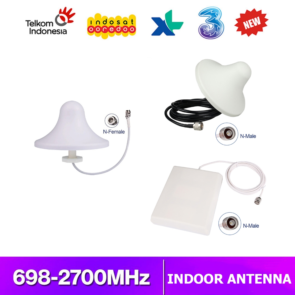 CEILING JAMUR WALL PANEL INDOOR ANTENNA ANTENA INDOOR JAMUR 5 DBI PANEL 8 DBI KONEKTOR N MALE N FEMA