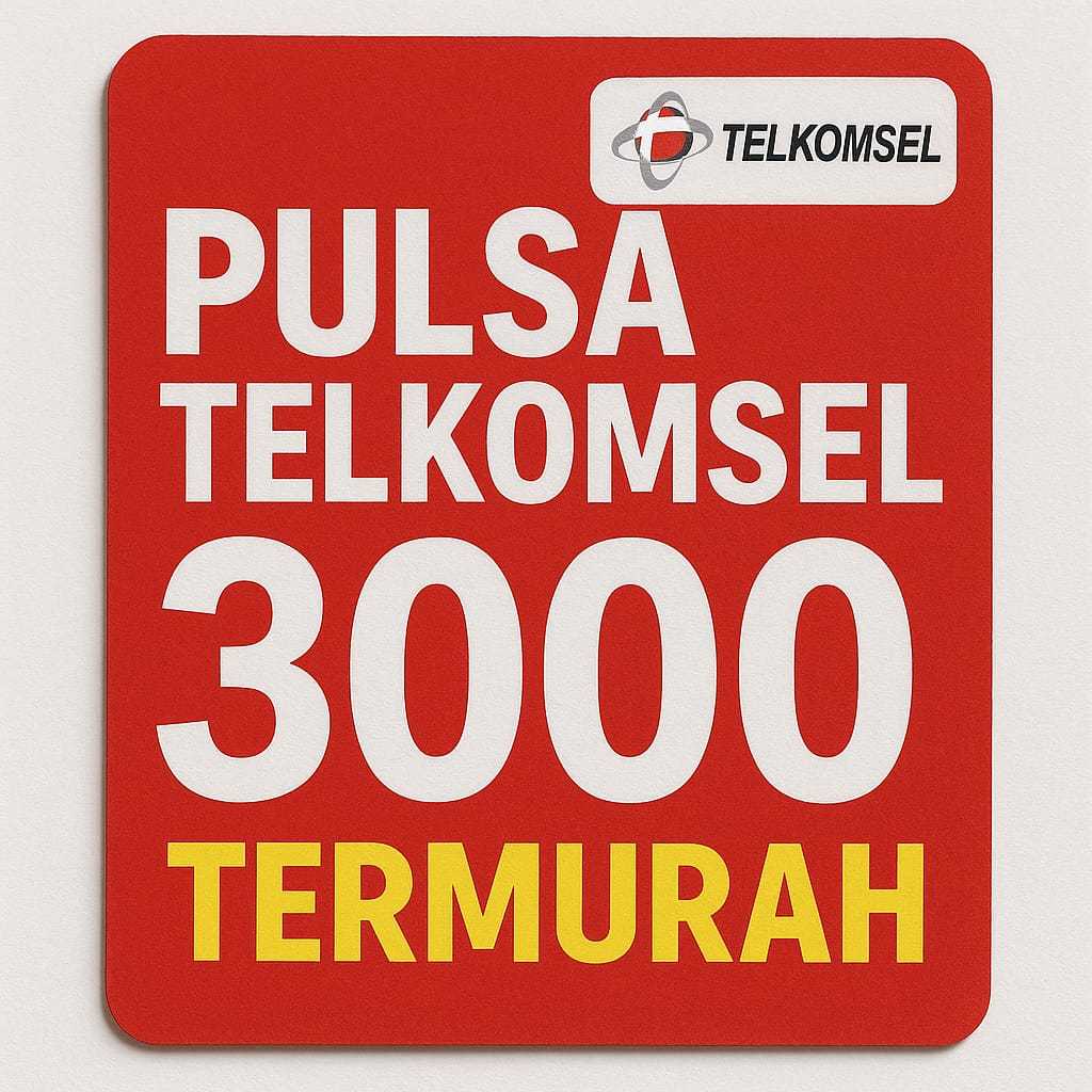 (Proses Cepat Termurah) Pulsa Reguler Telkomsel 3000