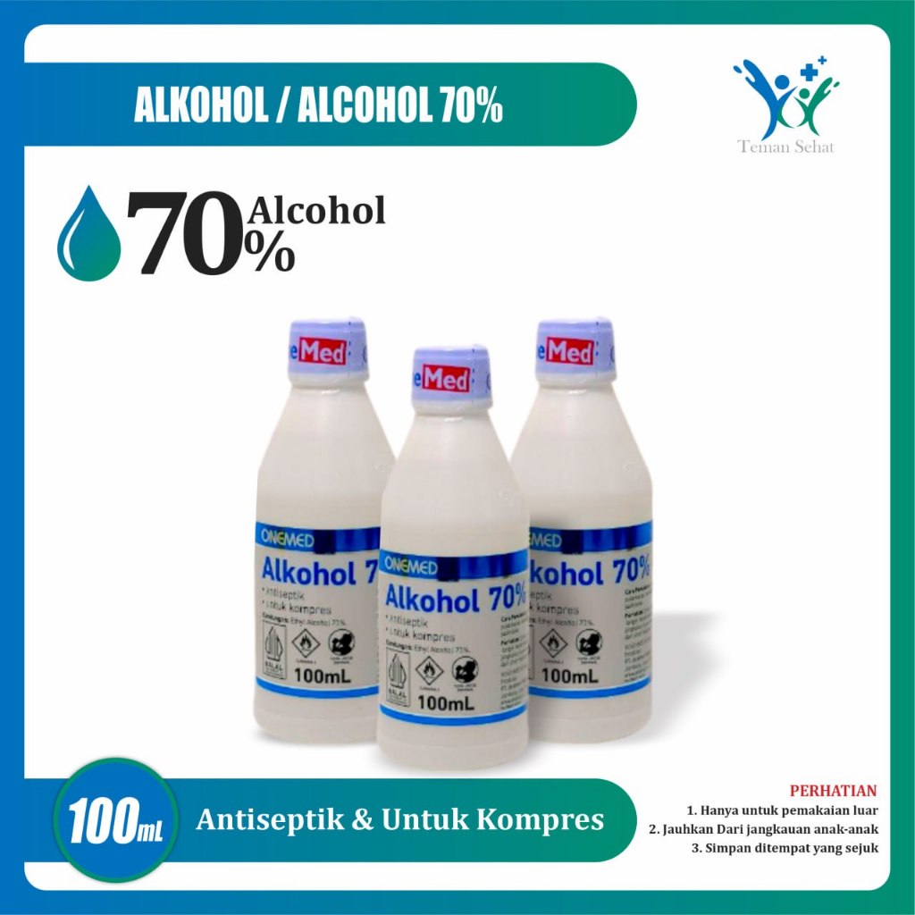 Alkohol 70% 100ml Onemed Alkohol Onemed 70% 100ml Alkohol Onemed 100ml Alkohol 100ml