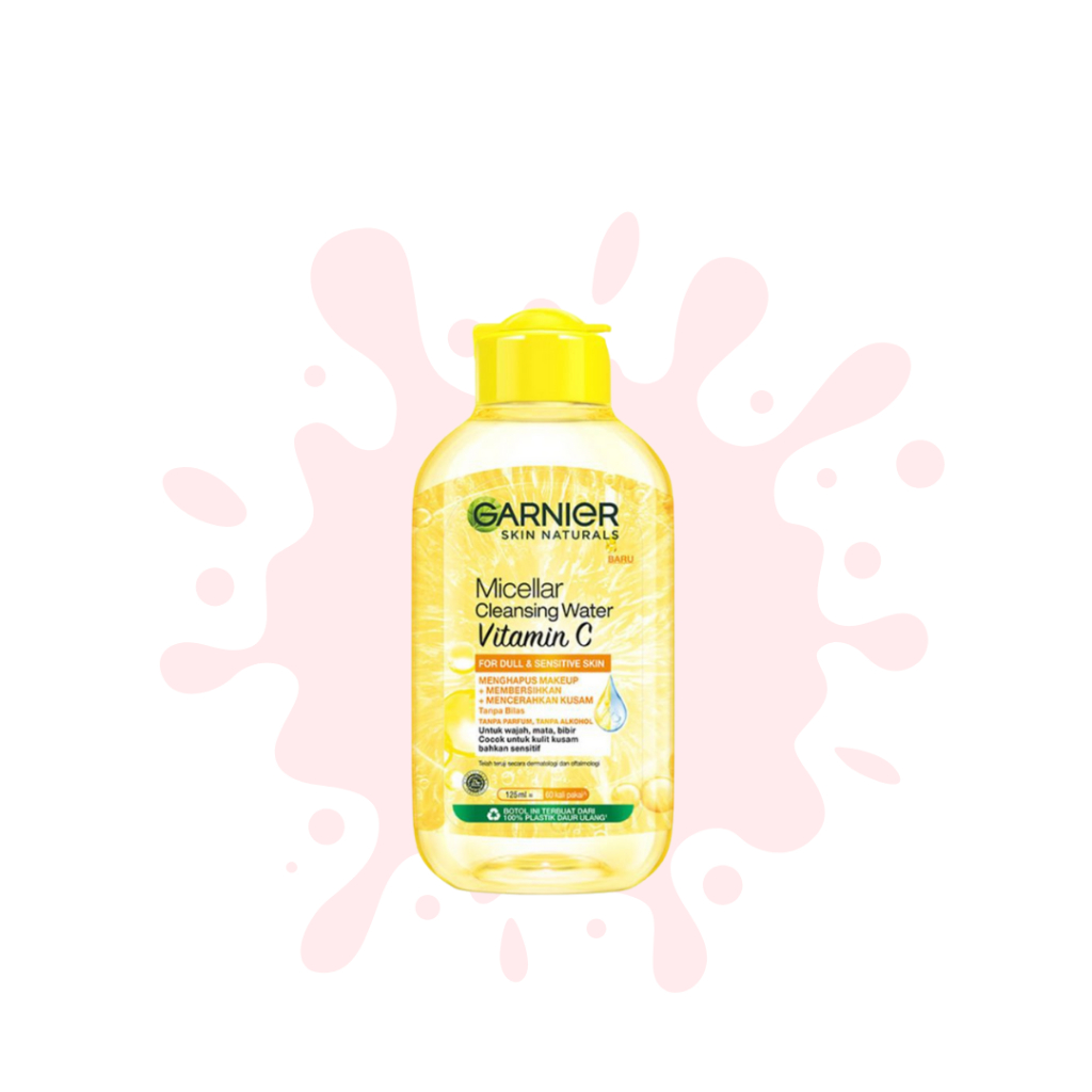 Garnier Micellar Water Kuning 125ml - Garnier Micellar Water Sensitive Skin - Pembersih Wajah Garnie