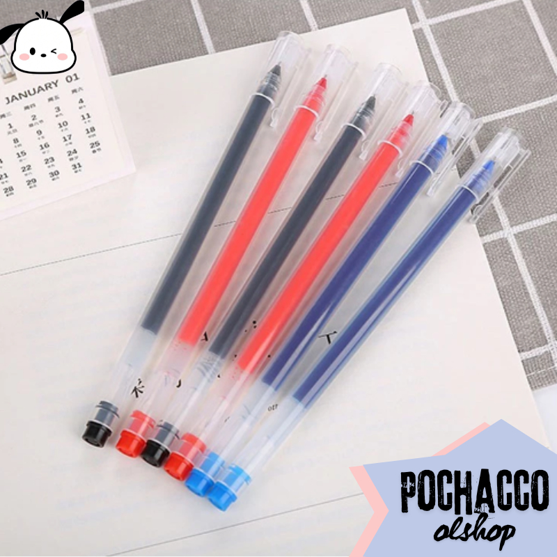 

PNG002 Pulpen Gel Cair 0.5mm Ujung Lancip Neutral Pen Alat Tulis Kantor&Sekolah