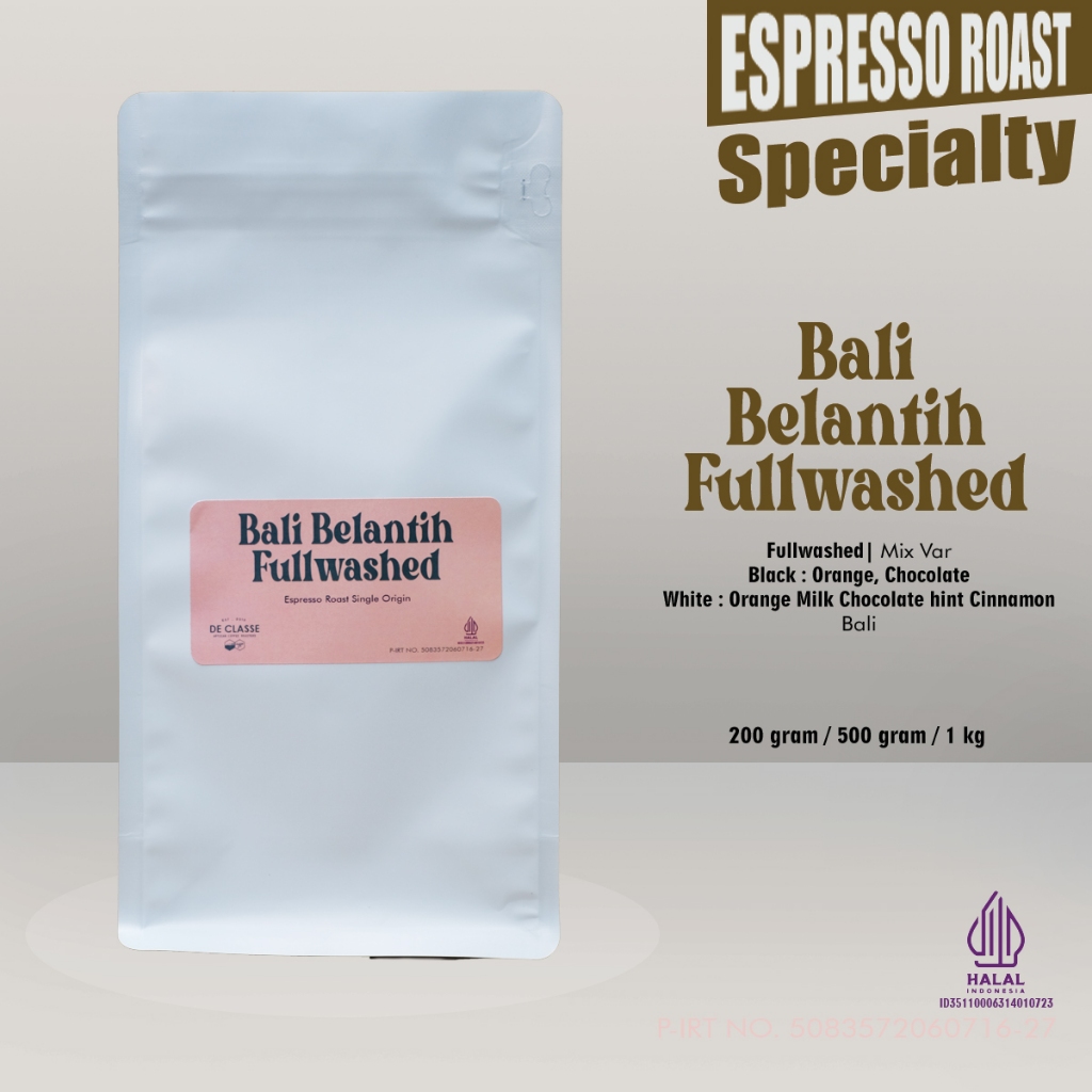 

ESPRESSO SPECIALTY ARABIKA BALI BELANTIH WASHED ESPRESSO ROAST BIJI KOPI ATAU BUBUK KOPI 200 GR