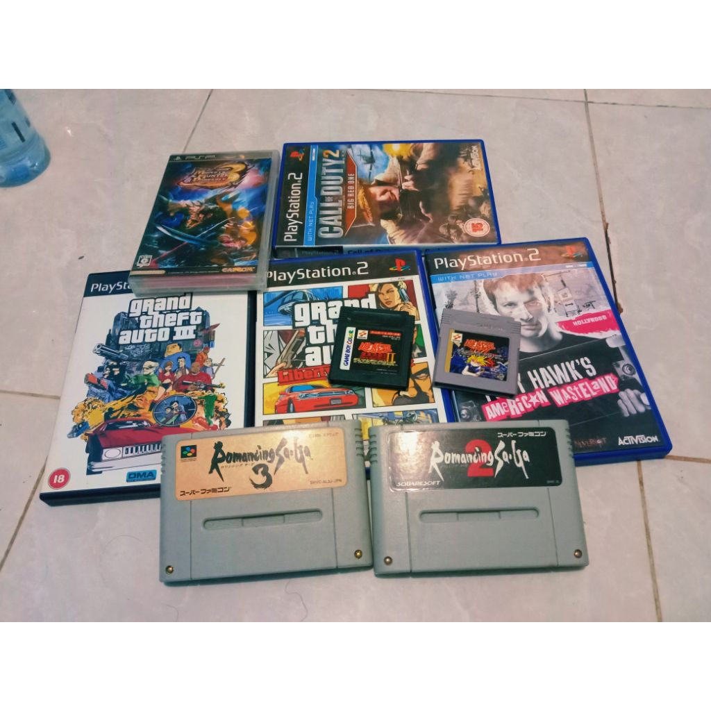 Lelang OXQUID  19 Juli 2025 Game PS2, PSP, Game Boy, & Super Famicom