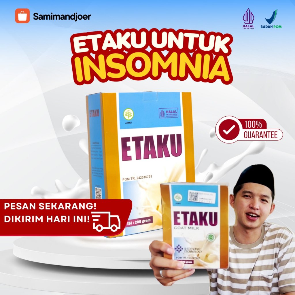 

Etaku Goat Milk Original Susu Kambing Etawa Untuk Mengembalikan Pola Tidur Sehat Secara Alami