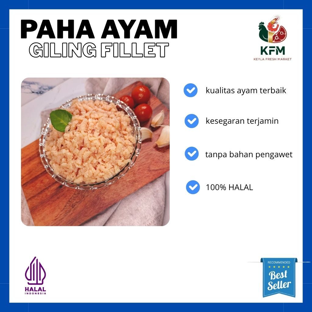 

[KFM] Paha Ayam Fillet Giling Tanpa Kulit dan Lemak Termurah