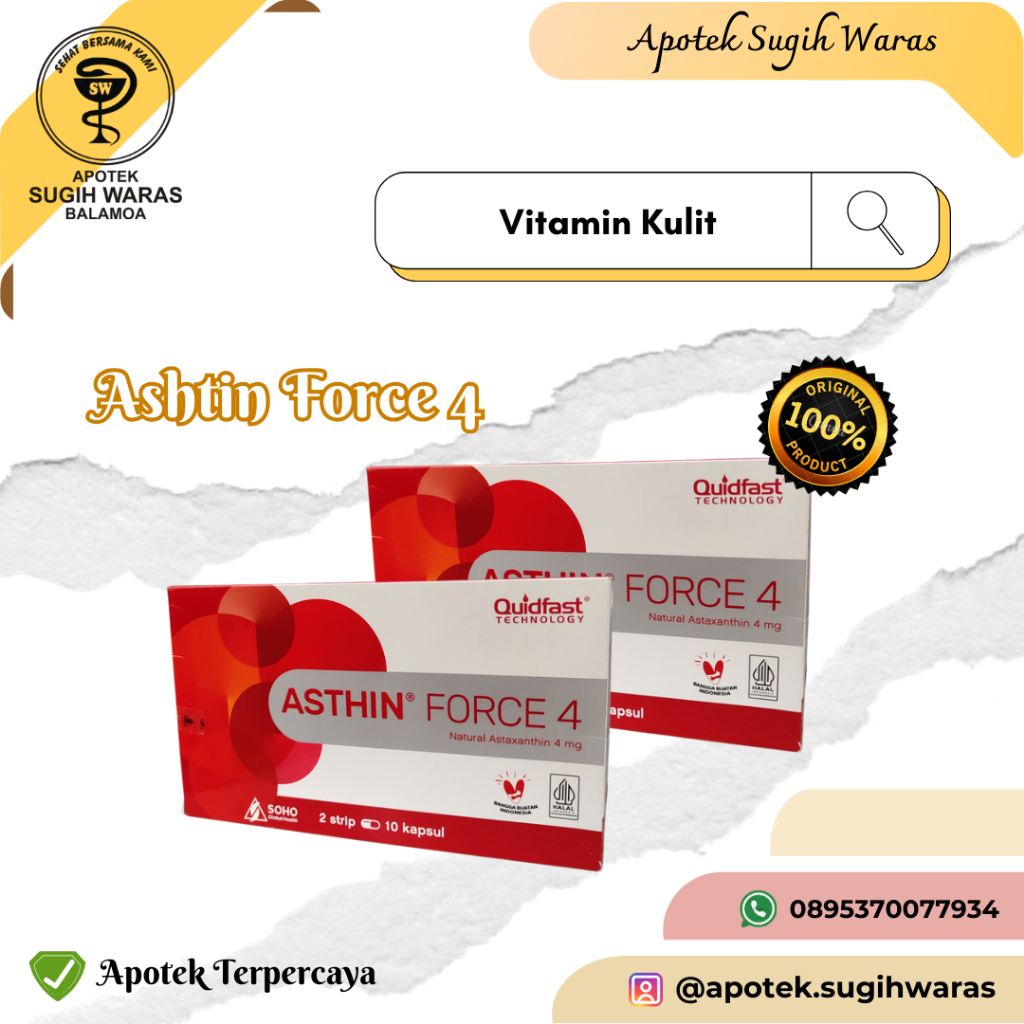 ASTHIN FORCE 4,ASTHIN FORCE 6,ASTHIN FORCE 12,ASTHIN B-OND 6  - 1 Box Isi 2 Strip