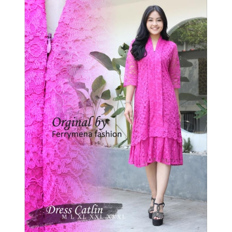 Dress Busui Jumbo Catline / Dress Brukat Mewah / Dress Natal Dan Pesta / Dress Jumbo Perempuan / Dre