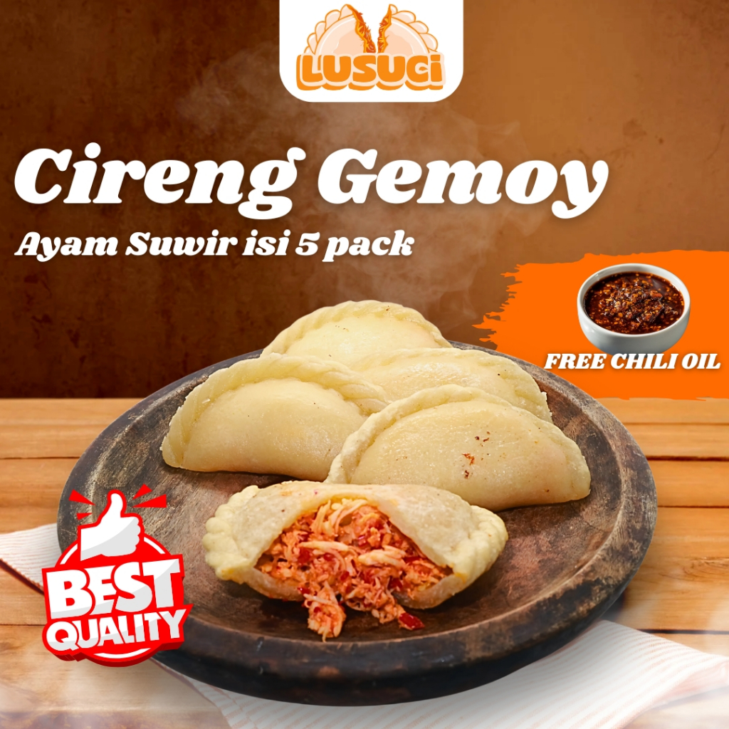 

[Lusuci] Cireng Isi Ayam Suwir Pedas + Free Chili Oil | Snack Pedas Kekinian