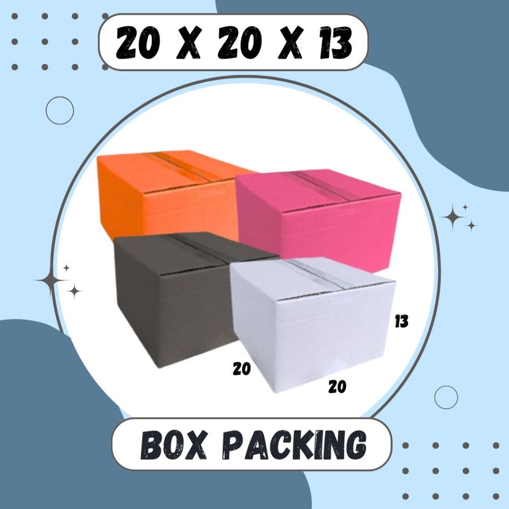 

Box 20x20x13 A1 Kardus Packing Dus Kotak Kemasan Topi Boneka Obat Madu Polos Baju Kardus Balap