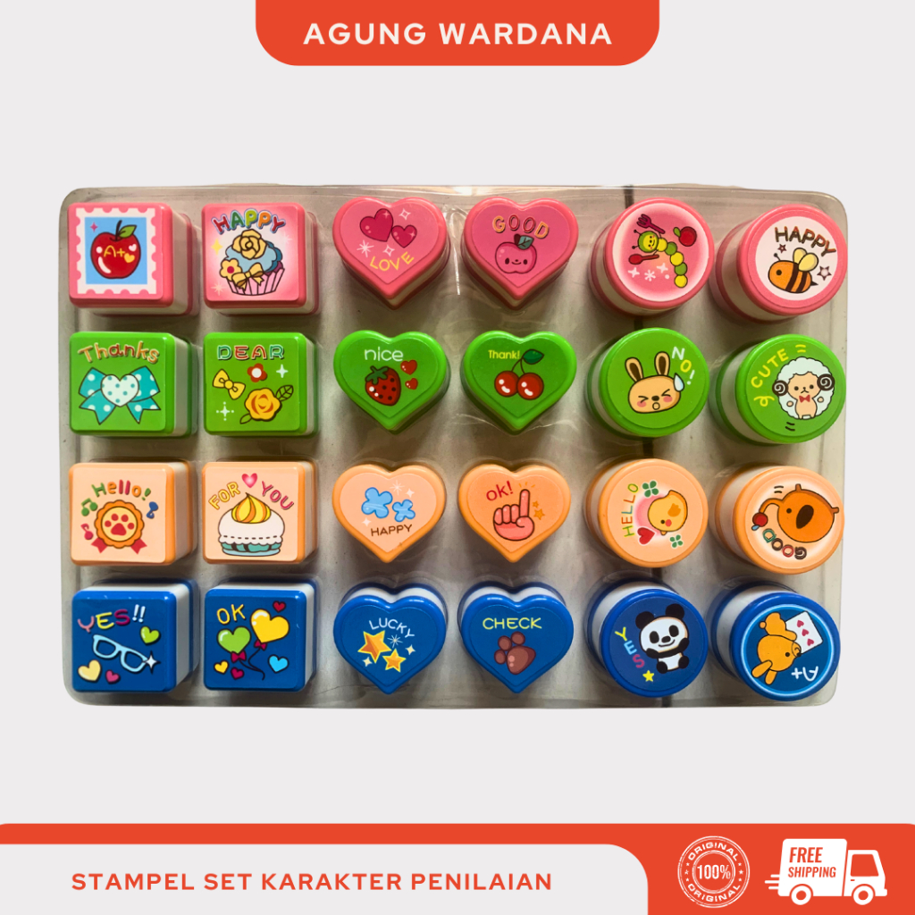 

STAMPEL NILAI / STAMPEL REWARD ANAK KARAKTER BERWARNA 1 PCS