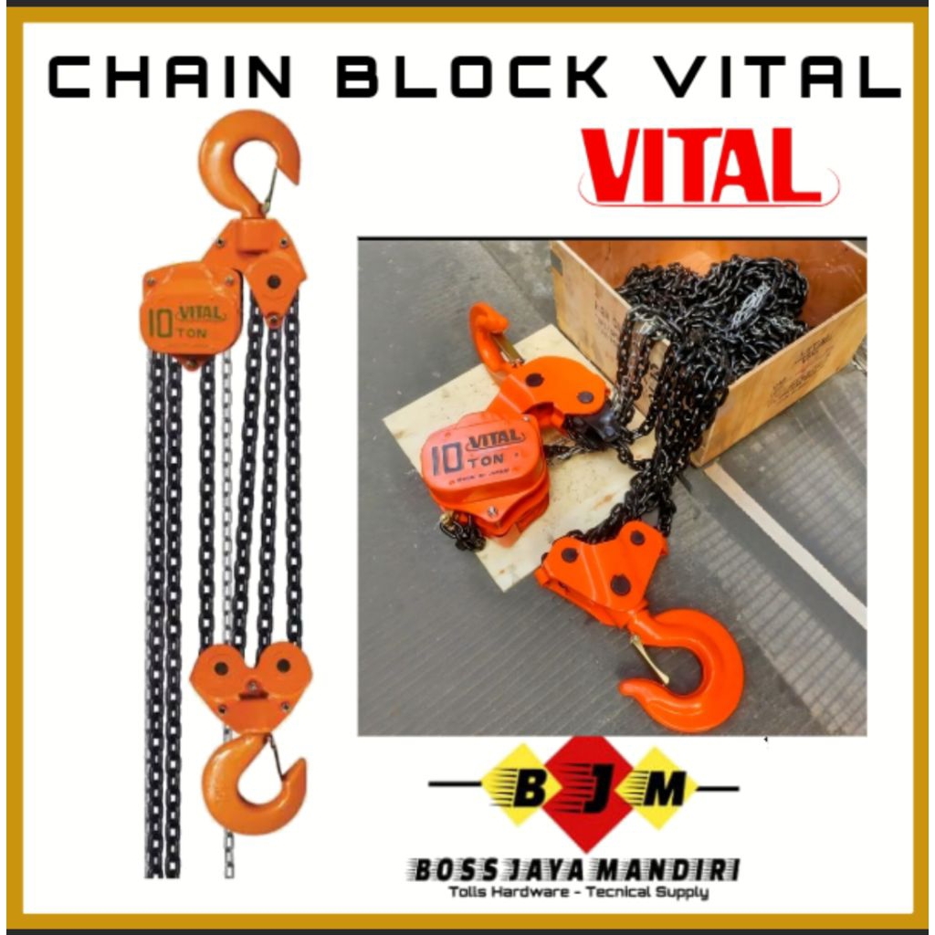 CHAIN BLOCK 10 TON X 15 METER VITAL