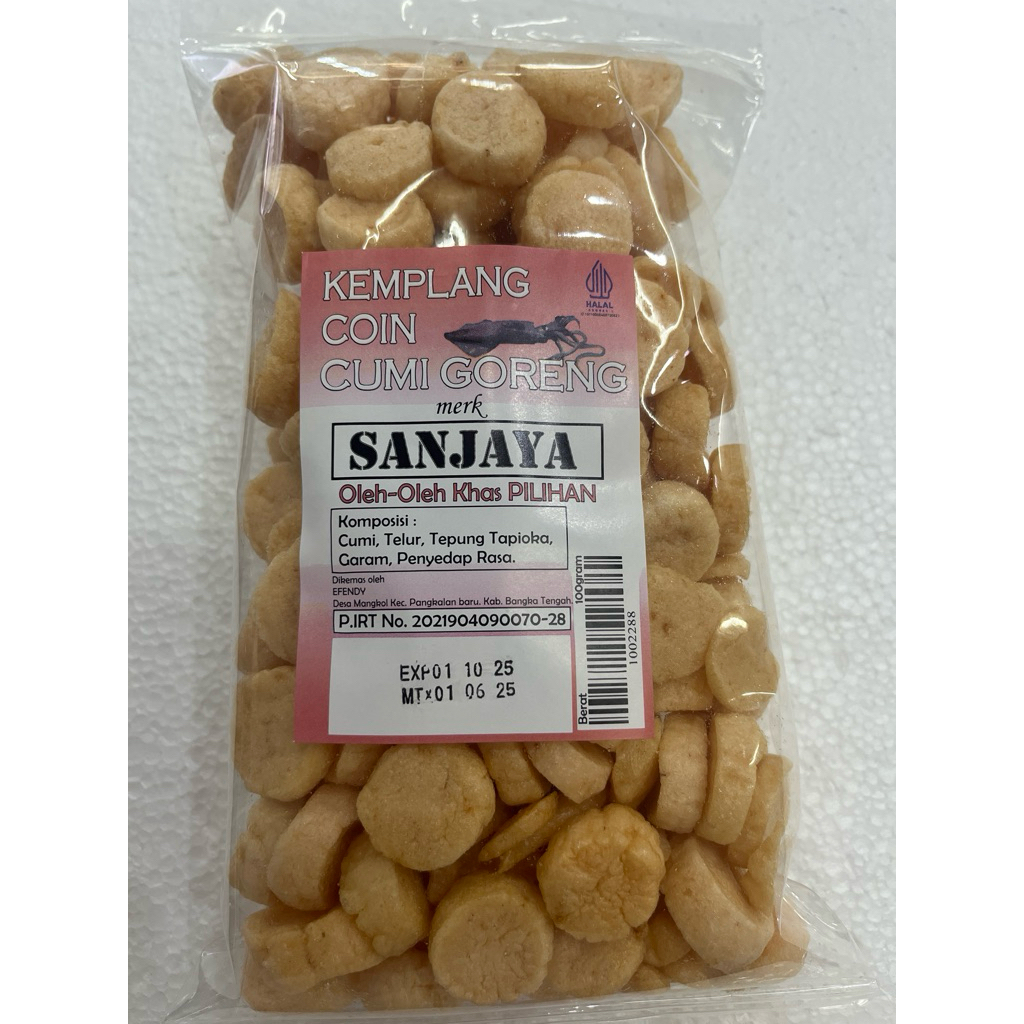 

KEMPLANG KERUPUK BENTUK KOIN RASA CUMI ASLI BANGKA DARI TOKO LCK