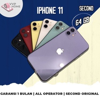 APPLE IPHONE 11 64GB SEONCD TERMURAH Mulus-Fullset LIKE NEW