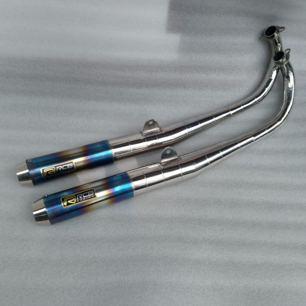 Knalpot Standar Racing Rx King Pucuk Biru rcb
