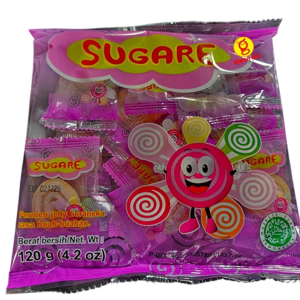 

Permen Jelly Aneka Rasa Sugare Pak 120 gr