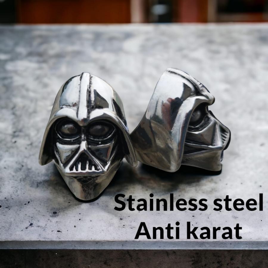 Cincin stainless steel star wars darth vader pria cowok koleksi kado toko cica murah