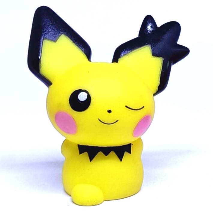 Pokemon BANDAI Kids Figure - Walking Spiky Eared Pichu (Pajangan / Finger Doll / JP Rare)
