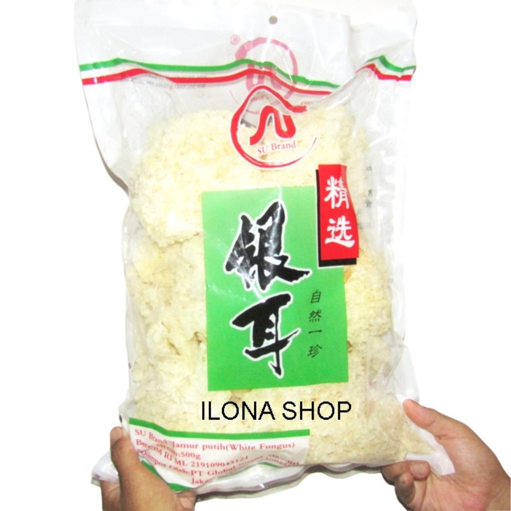 JAMUR ES SUPER 500GR / JAMUR SALJU PREMIUM / JAMUR PUTIH KERING 500 GRAM