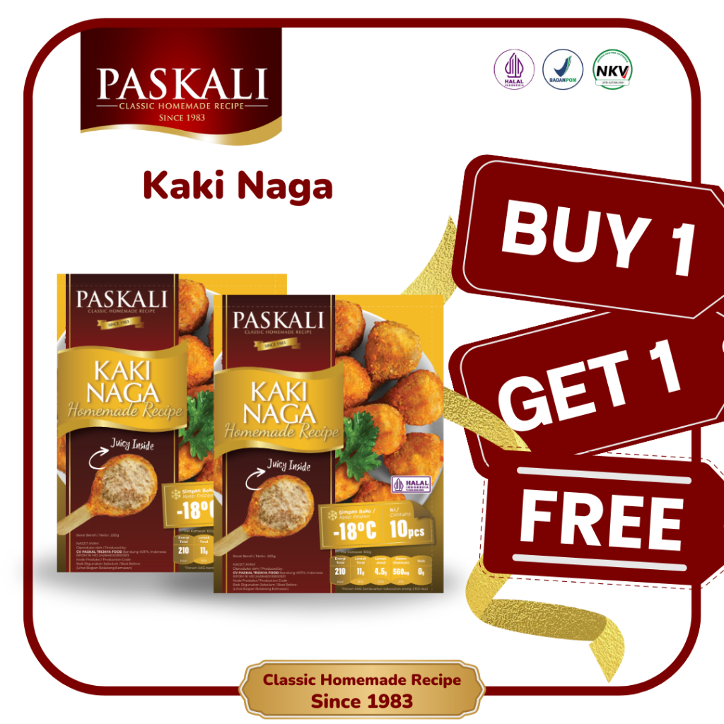 

Kaki Naga Paskali 200 Gram Isi 10 Pcs