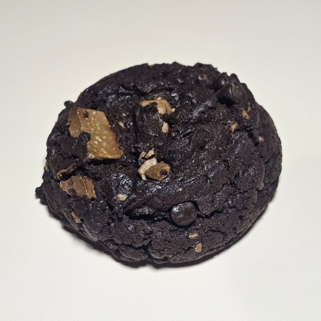

Double Chocolate Soft Cookies - Crispy Outside Fudgy Inside