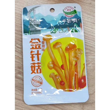 

Jamur Enoki Instant Cemilan Snack Khas China Enoki Mushroom Halal 24gr